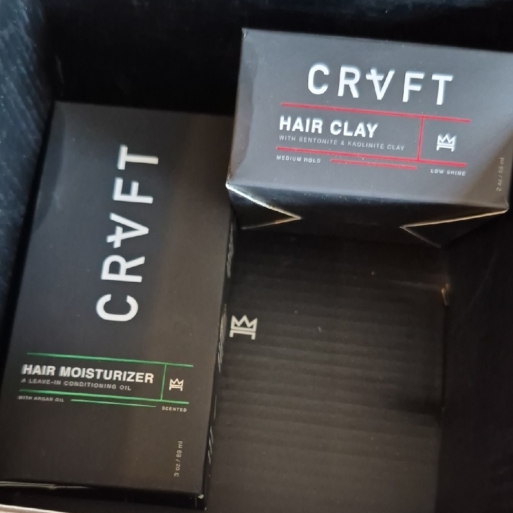 Hair Moisturizer and Hair Clay Set - Black